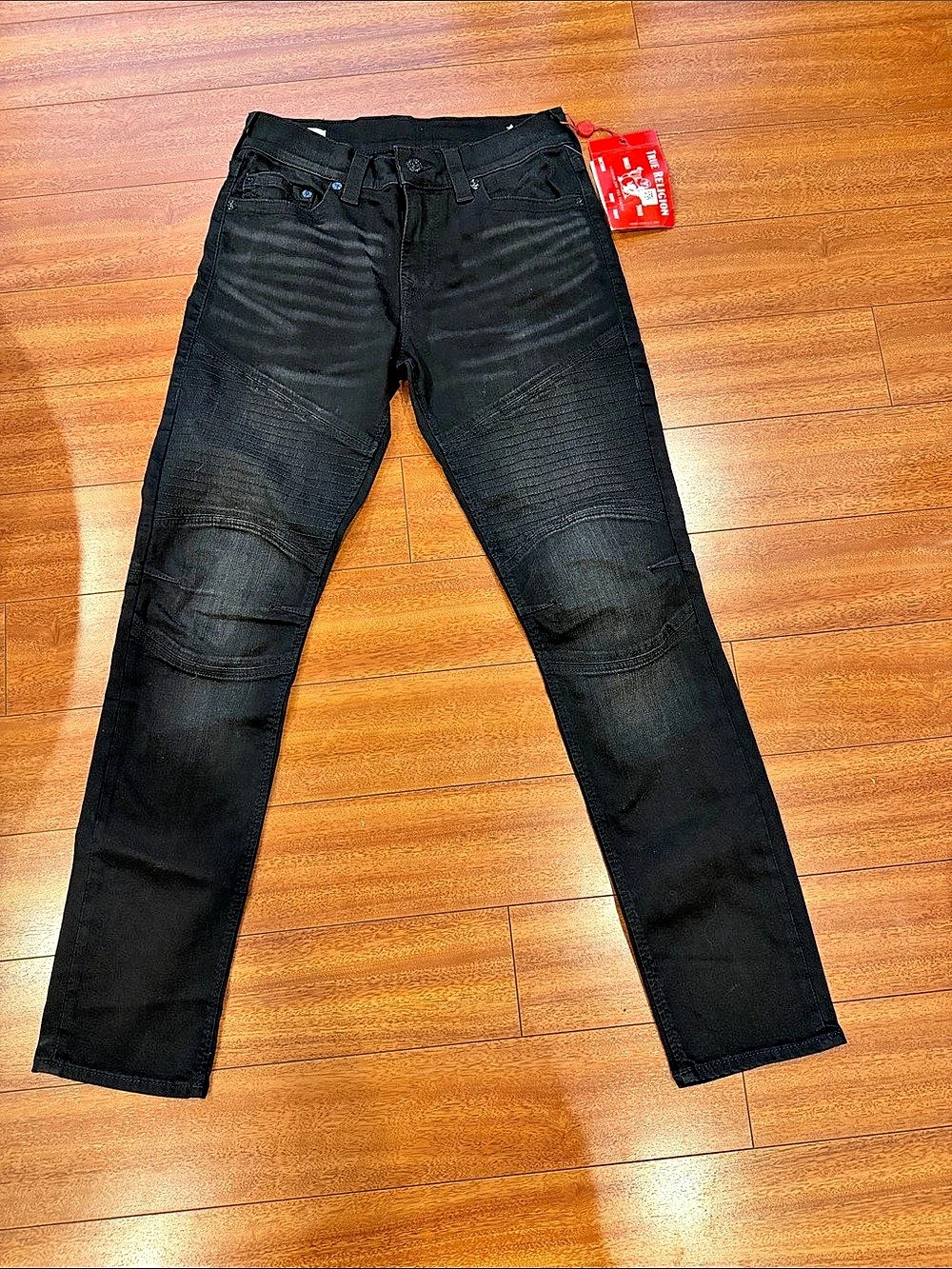 True Religion  Geno relaxed Slim Jeans Waist 31 Black NWT